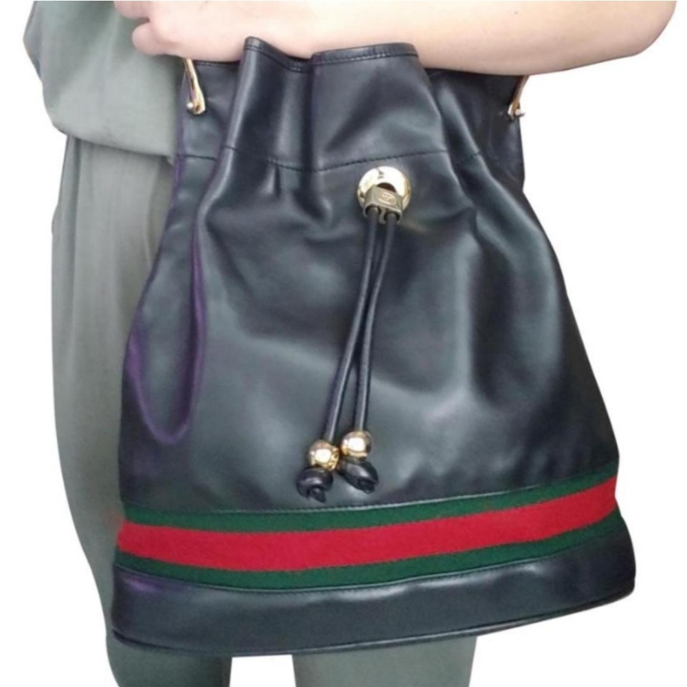 Authentic Vintage Gucci Drawstring Bucket - Picture 1 of 11